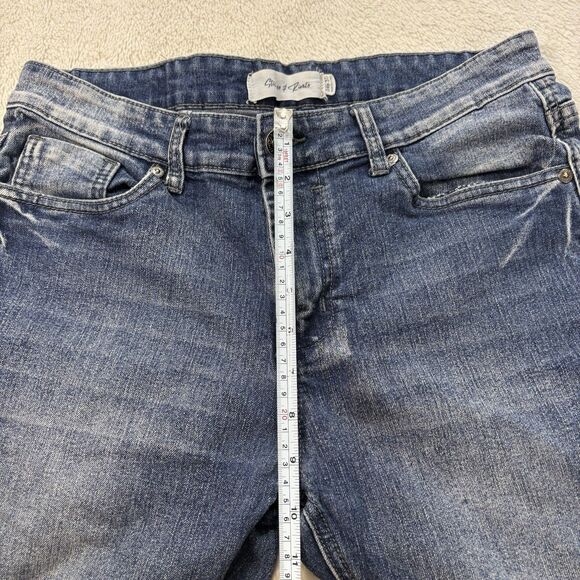 Stitches and Rivets Denim Pre-Faded Jeans Mens 34x30 Straight Leg Slim Stitch's - Picture 9 of 11